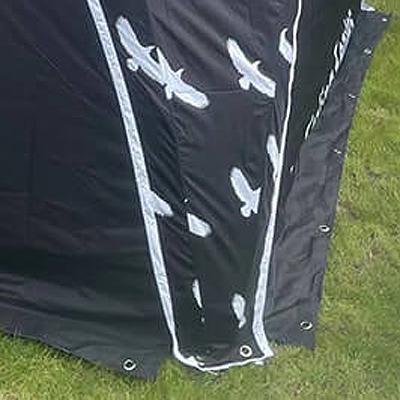 Inflat Eventzelt Ösen an Wandunterseite